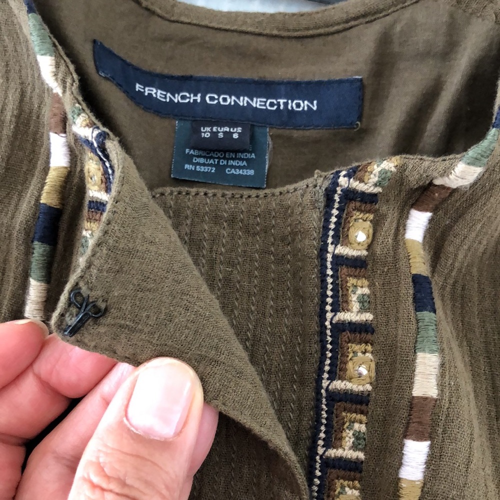French Connection Embroidered top S - Picture 5 of 6